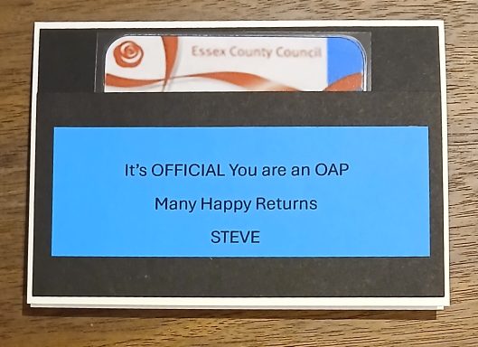 Retirement Card Bus Pass